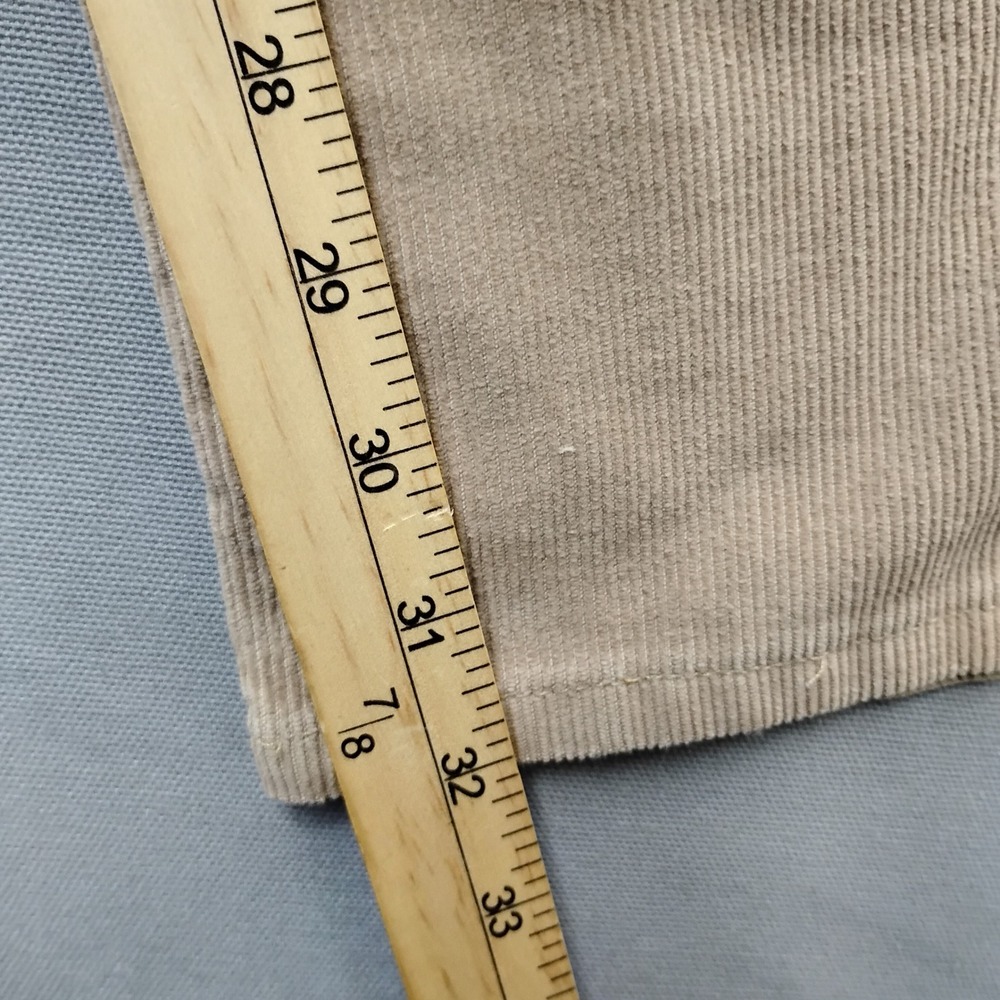 Vintage Levis 910 Tan Corduroy Pants 90s Made in USA Straight Leg Beige 3 JR M - Picture 5 of 11